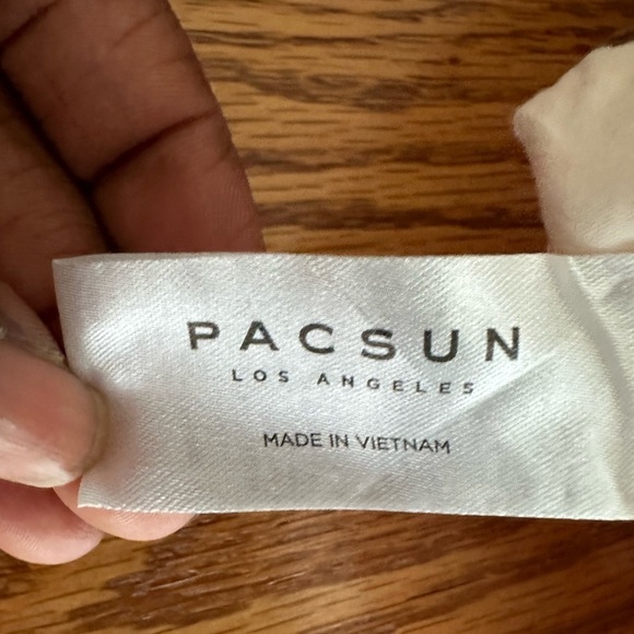 PacSun Tie Dye Pink And White Fringe Mini Jean Skirt Size 26 NWOT - Picture 8 of 9